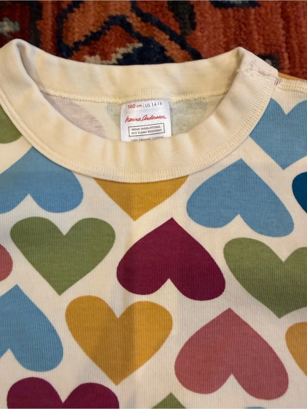 Kids Multicolor Heart Pajama Set - Hanna Andersson